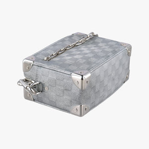 Pre-owned Louis Vuitton Mini Soft Trunk Silver Leather M59726 shoulderbag | stylenewstar