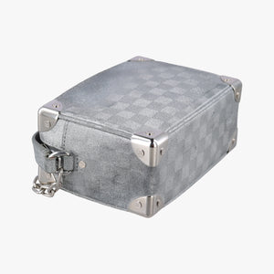 Pre-owned Louis Vuitton Mini Soft Trunk Silver Leather M59726 shoulderbag | stylenewstar