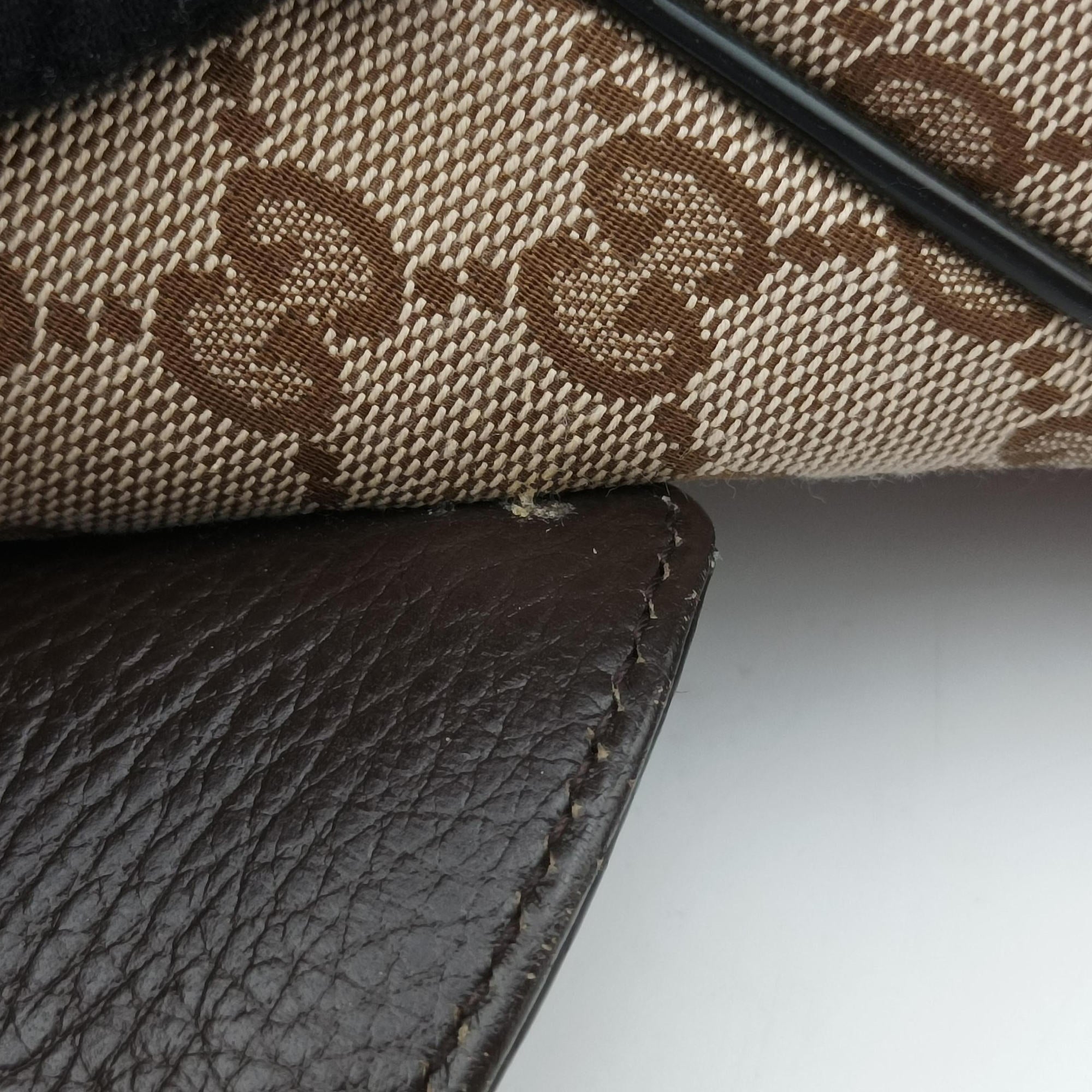 Vintage Gucci messenger Beige × brown GG canvas×Leather 449171 shoulderbag | stylenewstar