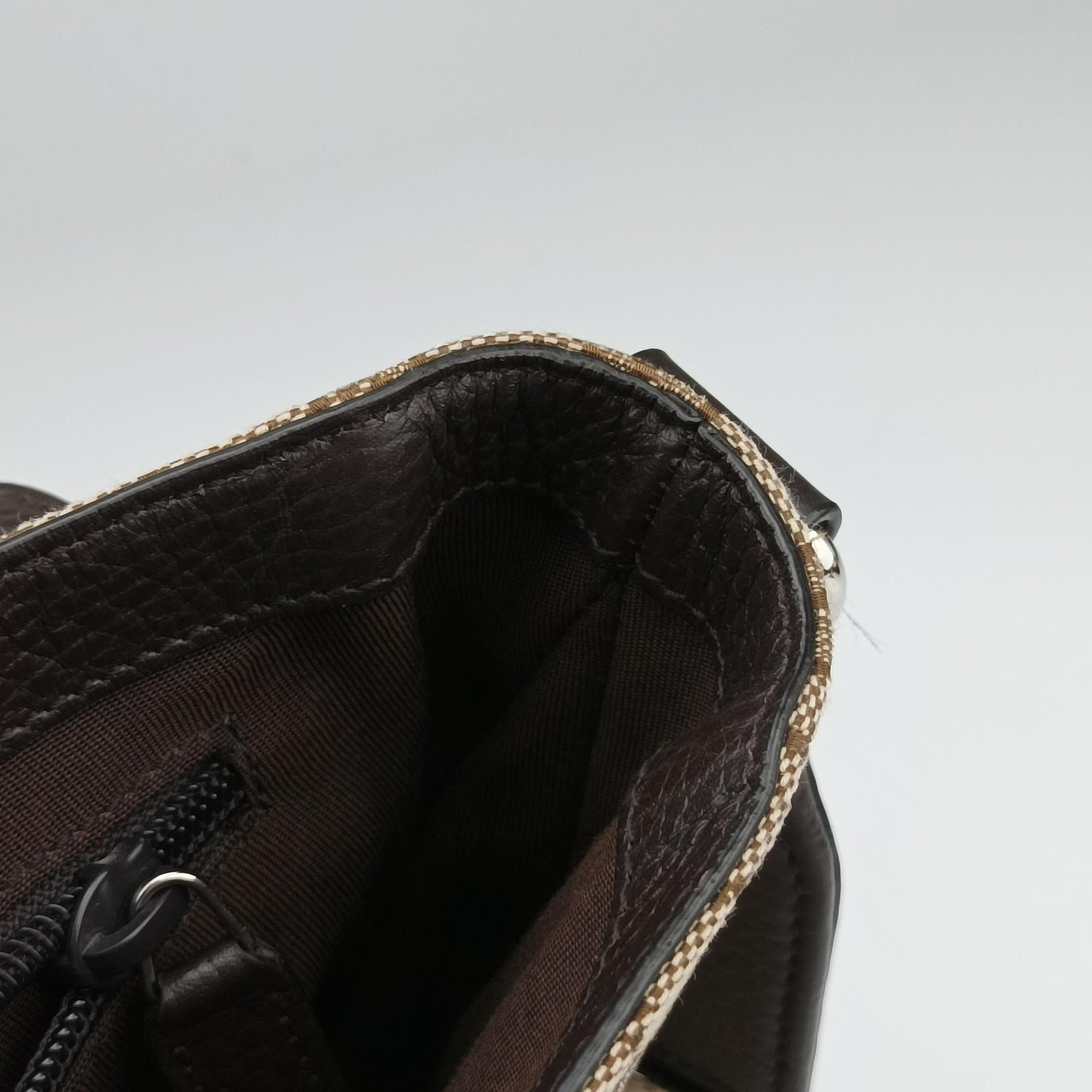 Vintage Gucci messenger Beige × brown GG canvas×Leather 449171 shoulderbag | stylenewstar