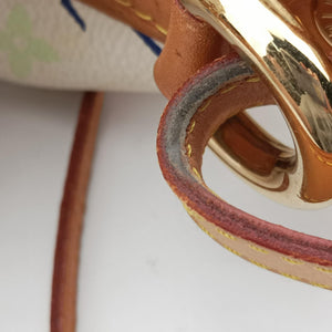 Vintage Louis Vuitton Petit NOe white Monogram Multicolor M42229 shoulderbag | stylenewstar