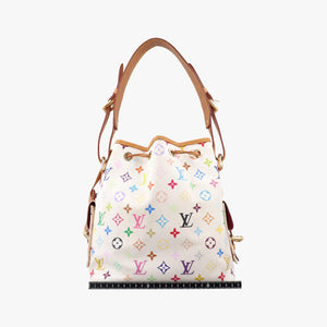 Vintage Louis Vuitton Petit NOe white Monogram Multicolor M42229 shoulderbag | stylenewstar