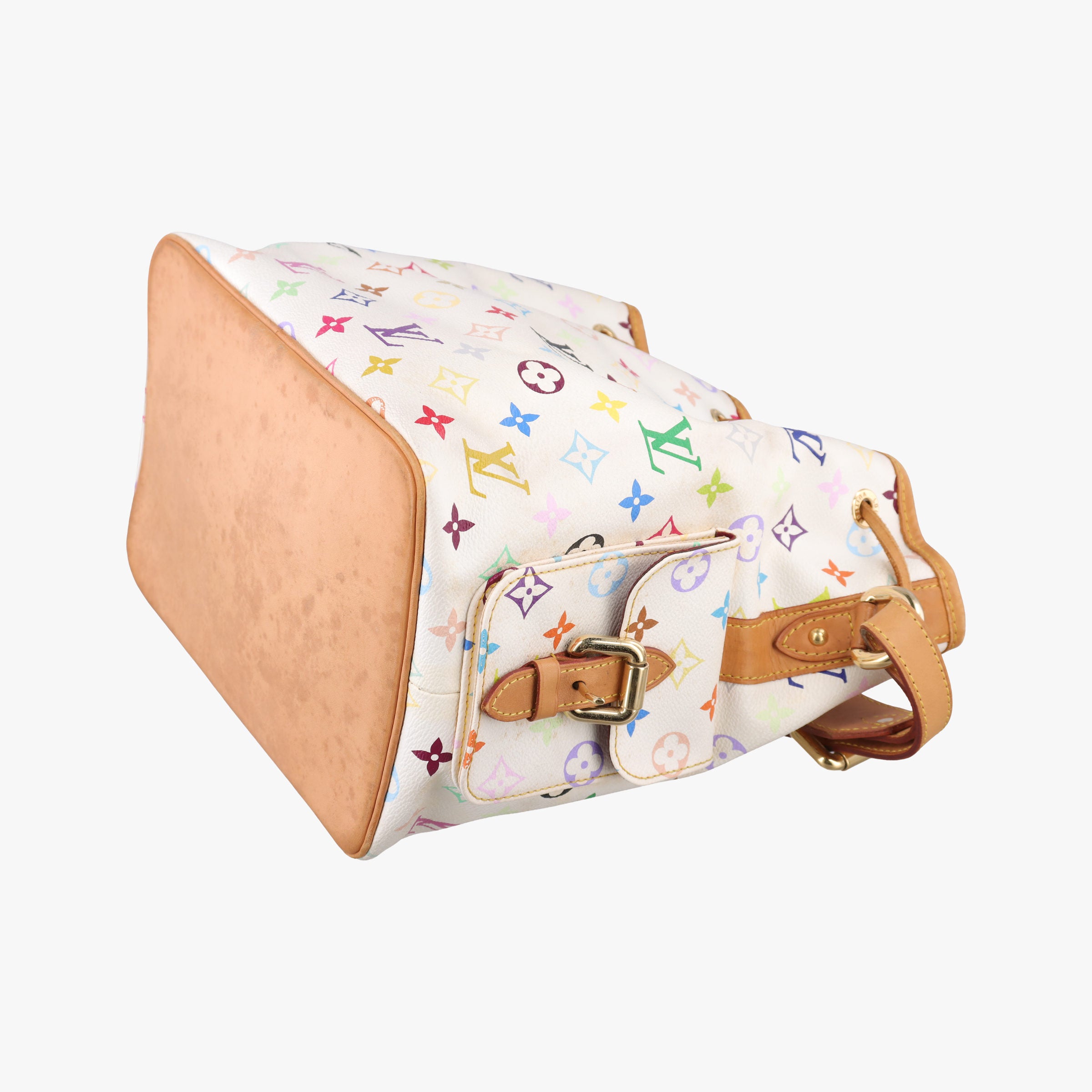 Vintage Louis Vuitton Petit NOe white Monogram Multicolor M42229 shoulderbag | stylenewstar
