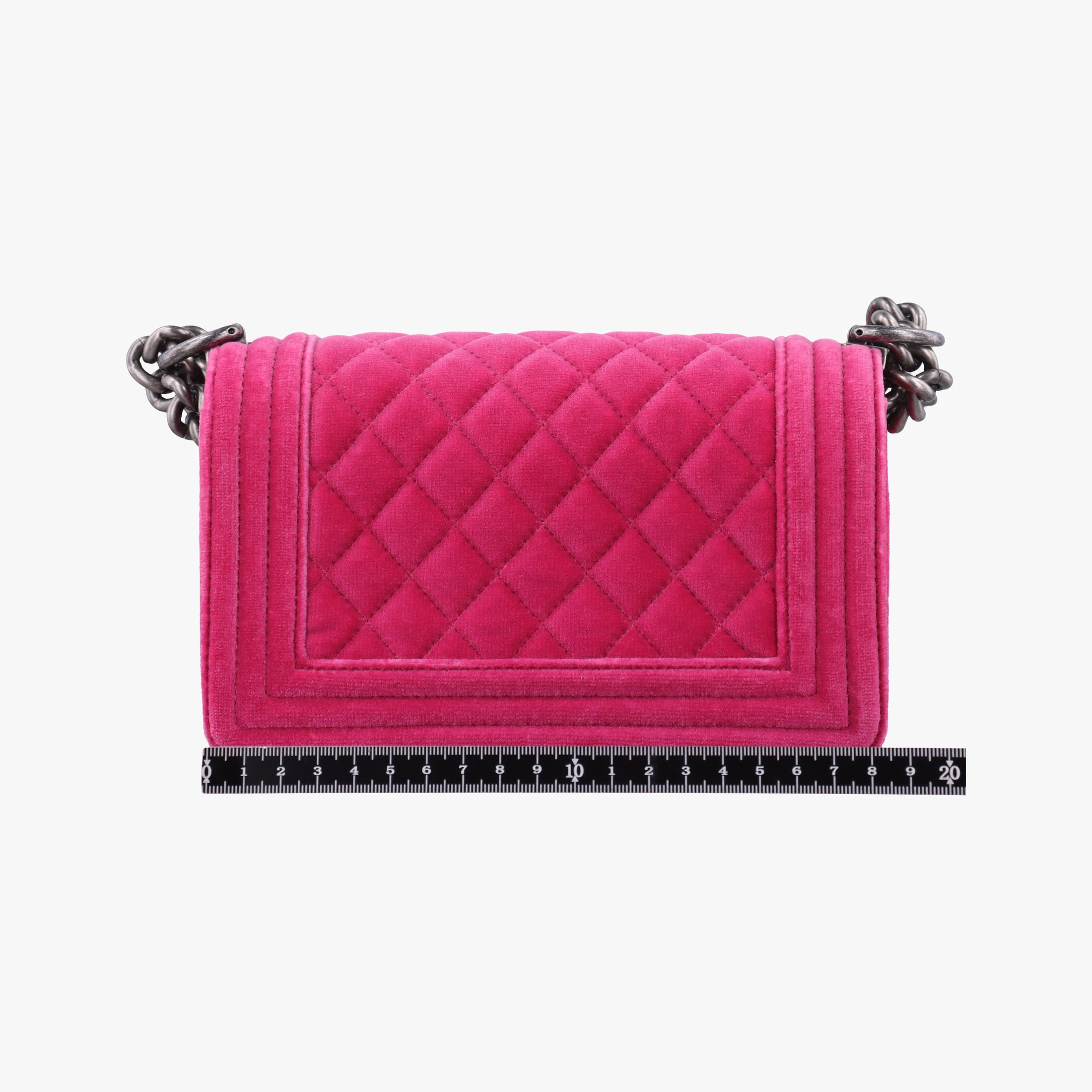 Pre-owned Chanel BOY CHANEL Rose velour A67416 shoulderbag | stylenewstar