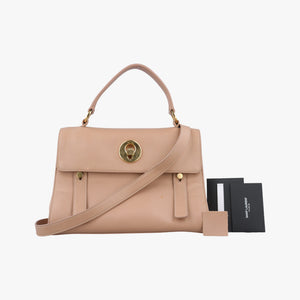 Vintage Yves Saint Laurent Muse Two Beige Leather 313499 shoulderbag | stylenewstar