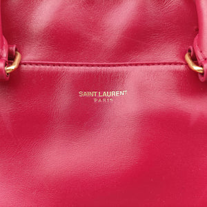Pre-owned Yves Saint Laurent CLASSIC BABY DUFFLE Rose Leather 330958 shoulderbag | stylenewstar