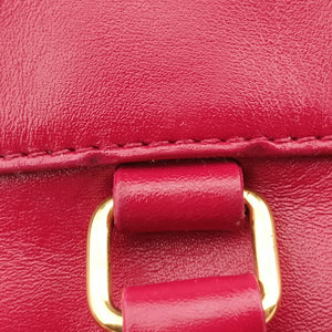 Pre-owned Yves Saint Laurent CLASSIC BABY DUFFLE Rose Leather 330958 shoulderbag | stylenewstar