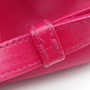 Pre-owned Yves Saint Laurent CLASSIC BABY DUFFLE Rose Leather 330958 shoulderbag | stylenewstar