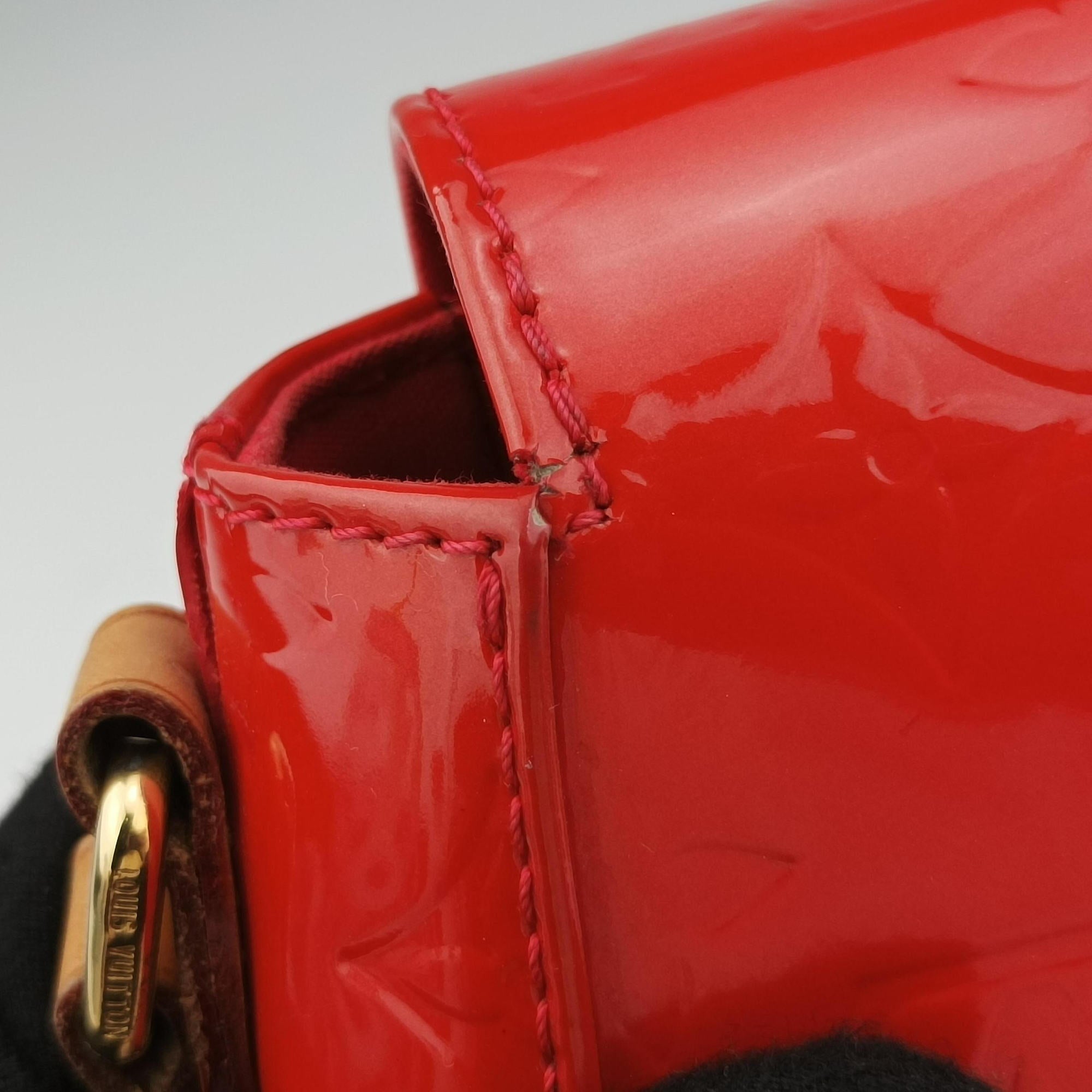 Vintage Louis Vuitton Bellflower PM Rouge Vernis M91728 shoulderbag | stylenewstar