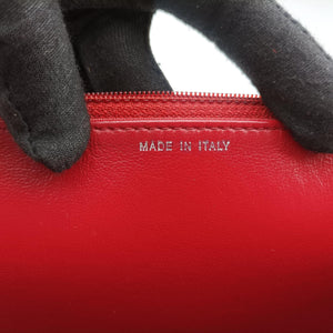 Secondhand Chanel Matelasse coco mark Red lambskin A33814 shoulderbag | stylenewstar