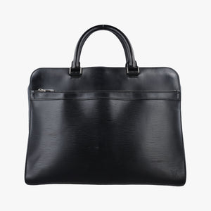 Pre-owned Louis Vuitton Bassano MM Noir Epi M54032 handbag | stylenewstar