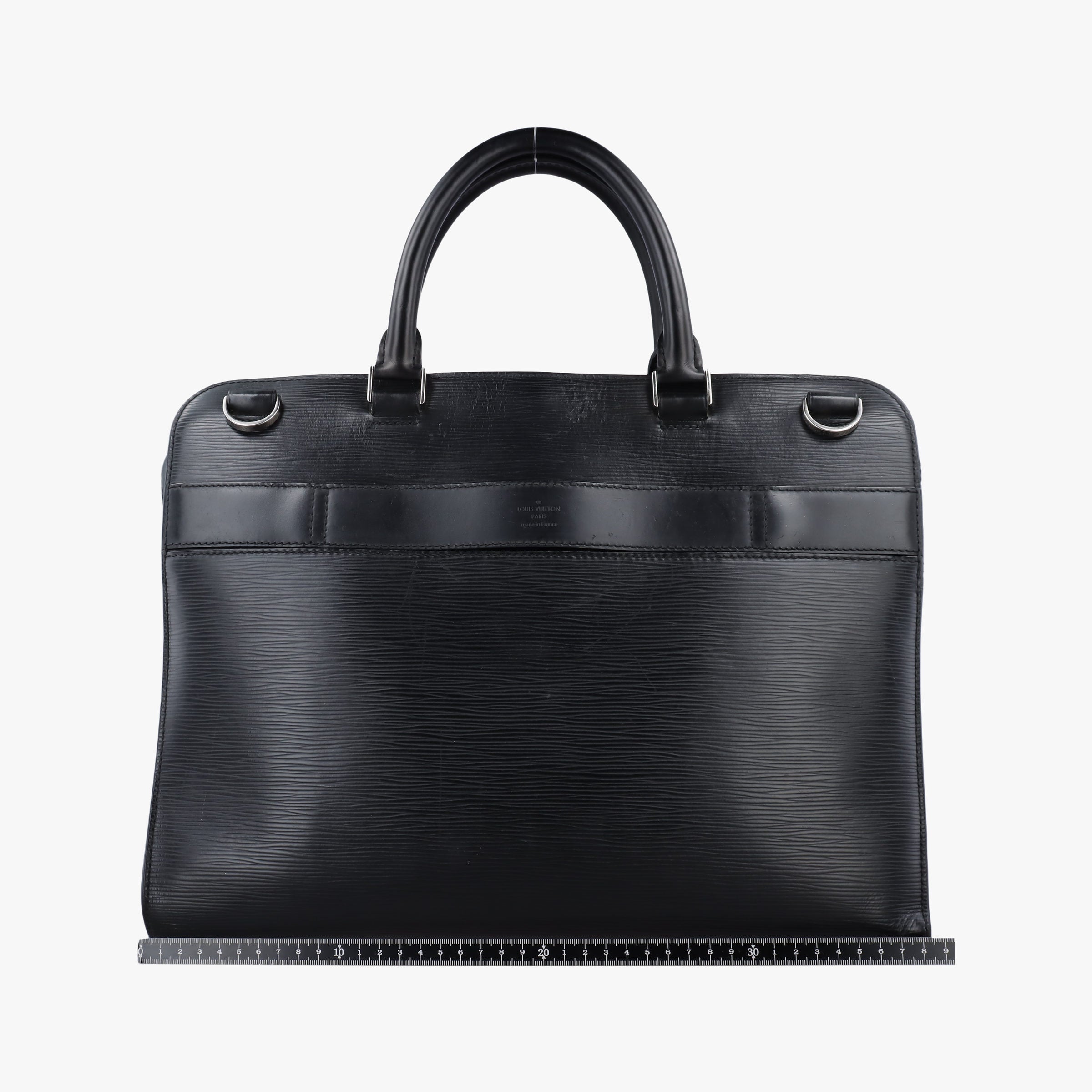 Pre-owned Louis Vuitton Bassano MM Noir Epi M54032 handbag | stylenewstar