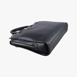 Pre-owned Louis Vuitton Bassano MM Noir Epi M54032 handbag | stylenewstar