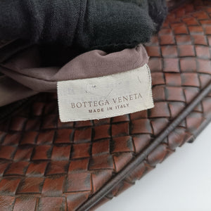 Secondhand Bottega Veneta Intrecciato Brown lambskin  handbag | stylenewstar
