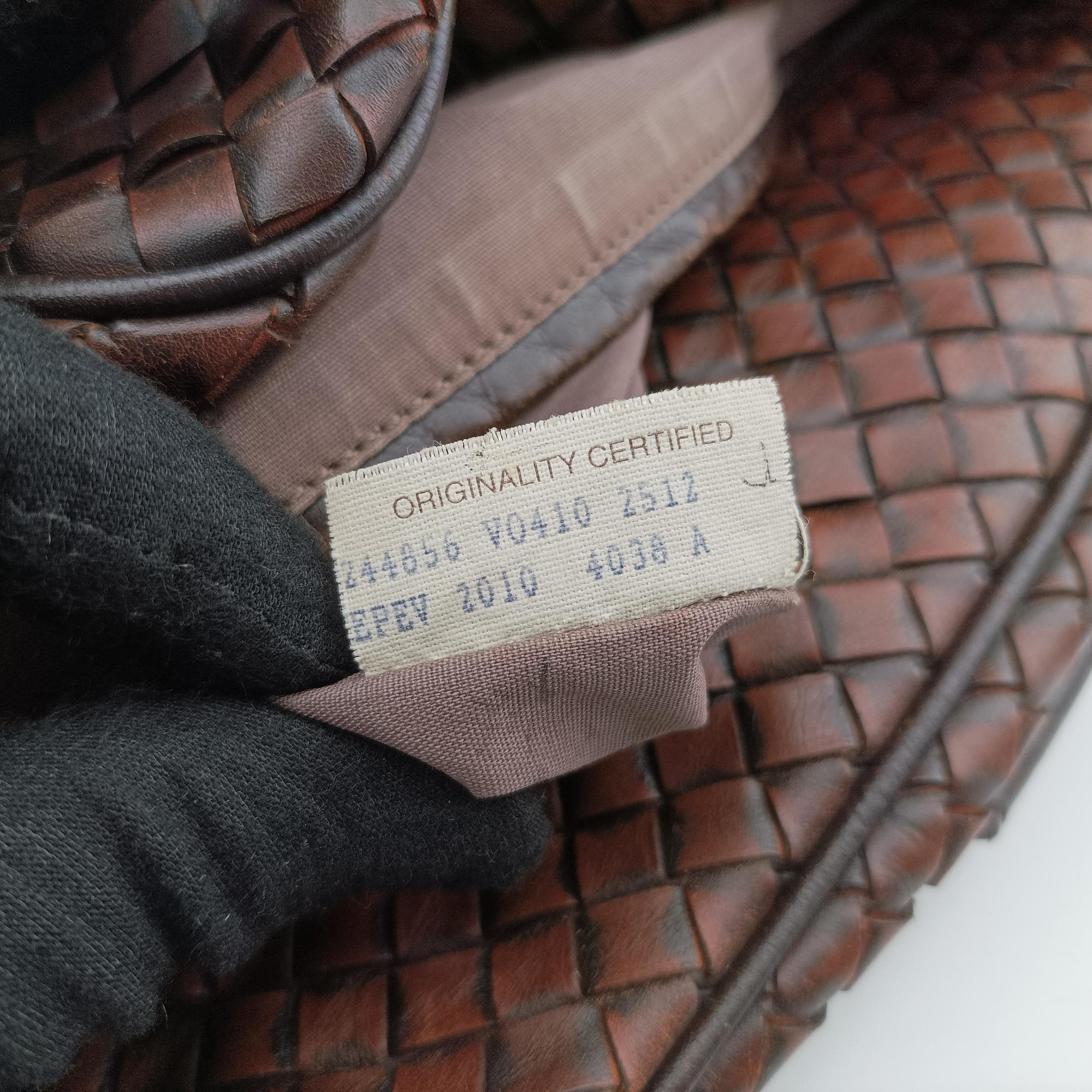 Secondhand Bottega Veneta Intrecciato Brown lambskin  handbag | stylenewstar