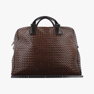 Secondhand Bottega Veneta Intrecciato Brown lambskin  handbag | stylenewstar