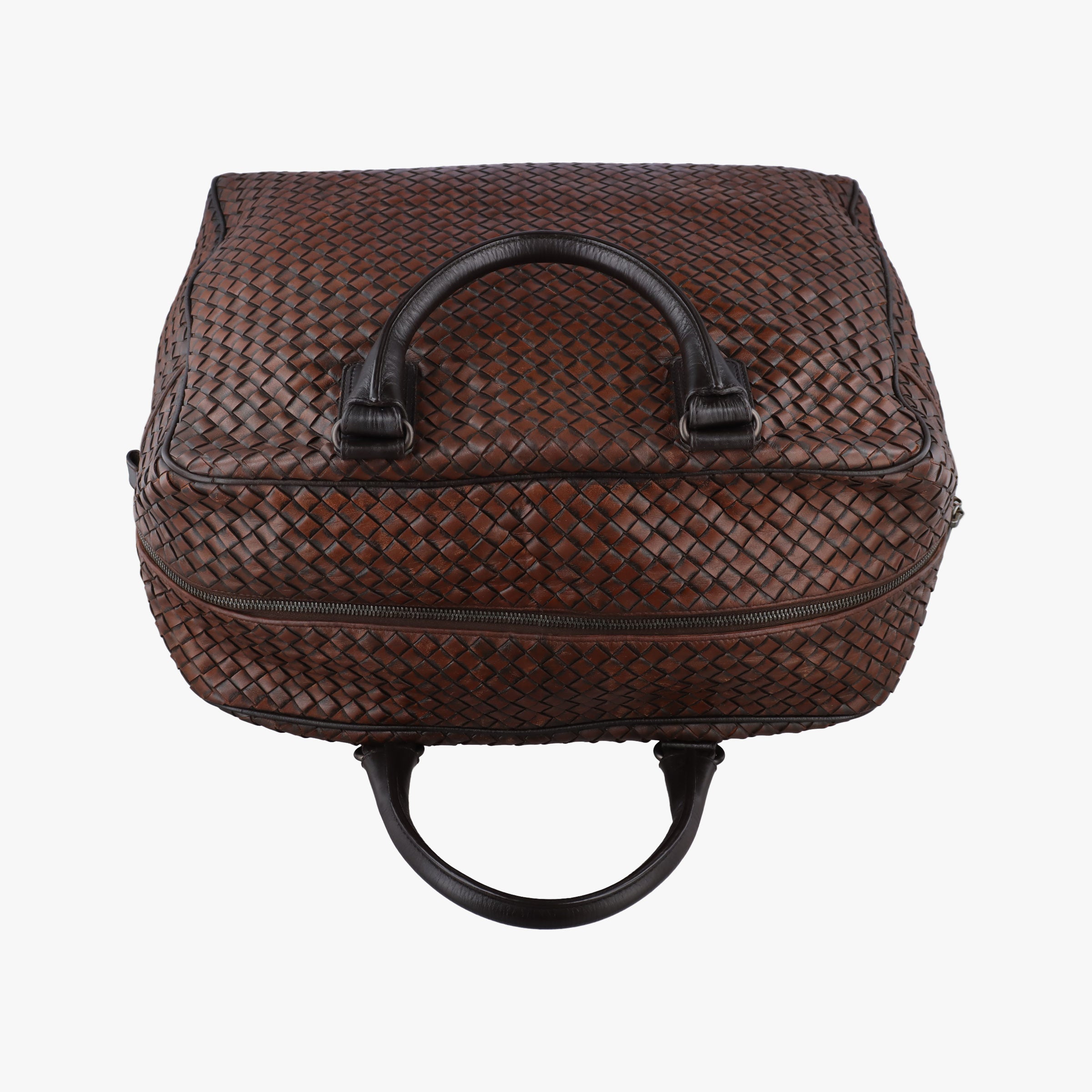 Secondhand Bottega Veneta Intrecciato Brown lambskin  handbag | stylenewstar