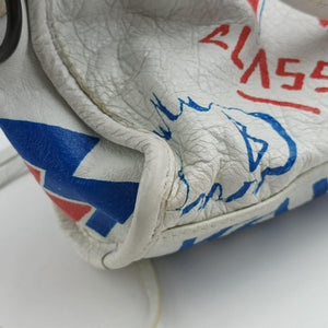 Pre-owned Balenciaga Classic Mini City Graffiti White×Multicolor Arena Lambskin  300295 shoulderbag | stylenewstar