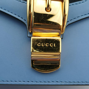 Vintage Gucci Sylvie Blue×navy×red Leather 431666 shoulderbag | stylenewstar