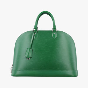 Pre-owned Louis Vuitton Alma GM green epi M40627 handbag | stylenewstar