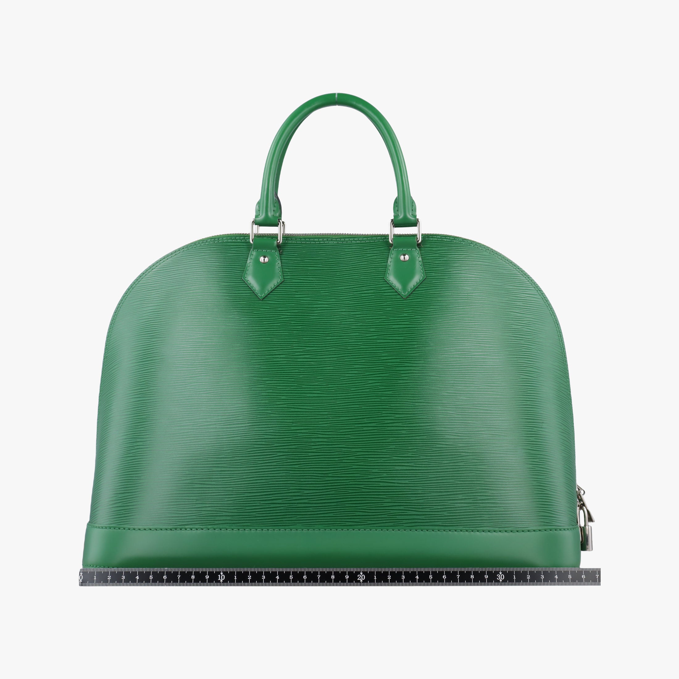 Pre-owned Louis Vuitton Alma GM green epi M40627 handbag | stylenewstar