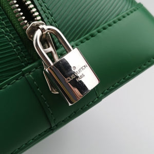 Pre-owned Louis Vuitton Alma GM green epi M40627 handbag | stylenewstar