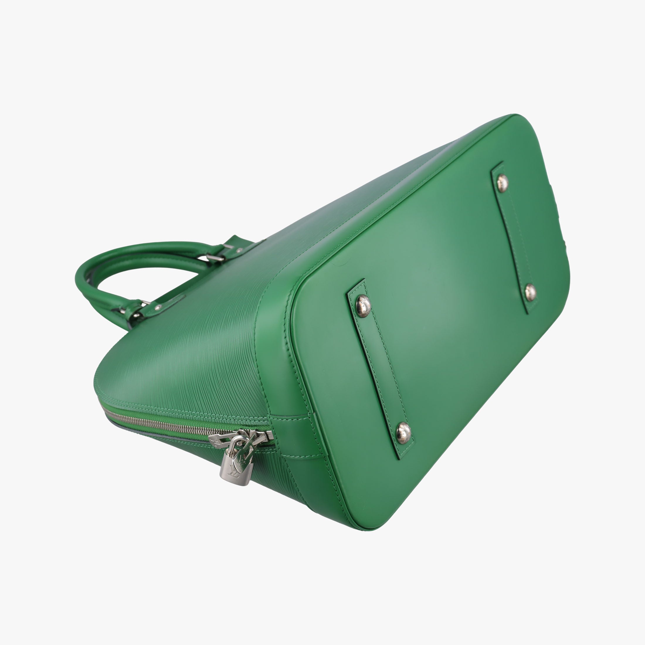 Pre-owned Louis Vuitton Alma GM green epi M40627 handbag | stylenewstar