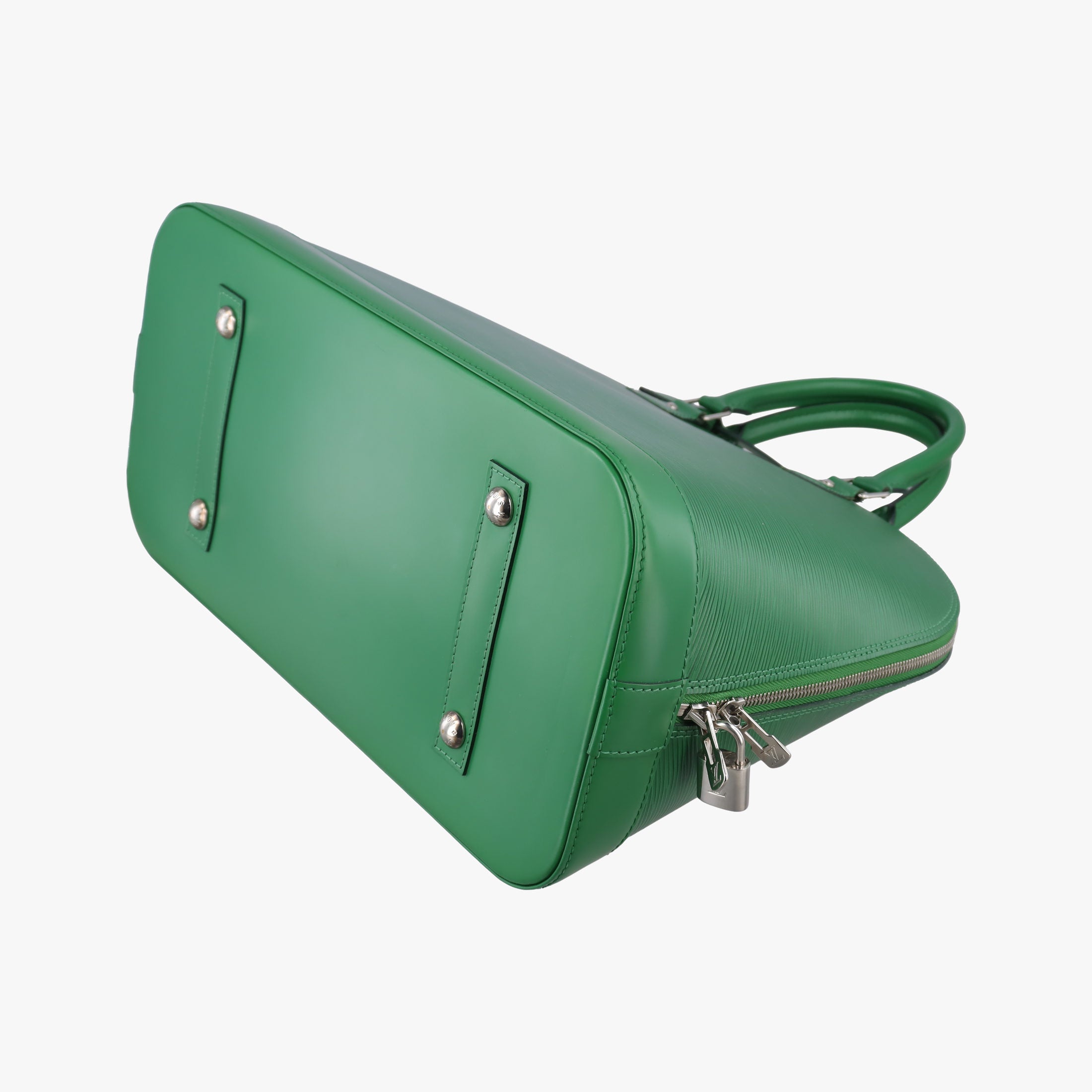 Pre-owned Louis Vuitton Alma GM green epi M40627 handbag | stylenewstar