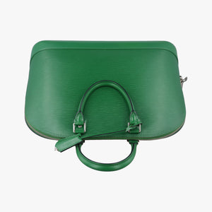 Pre-owned Louis Vuitton Alma GM green epi M40627 handbag | stylenewstar