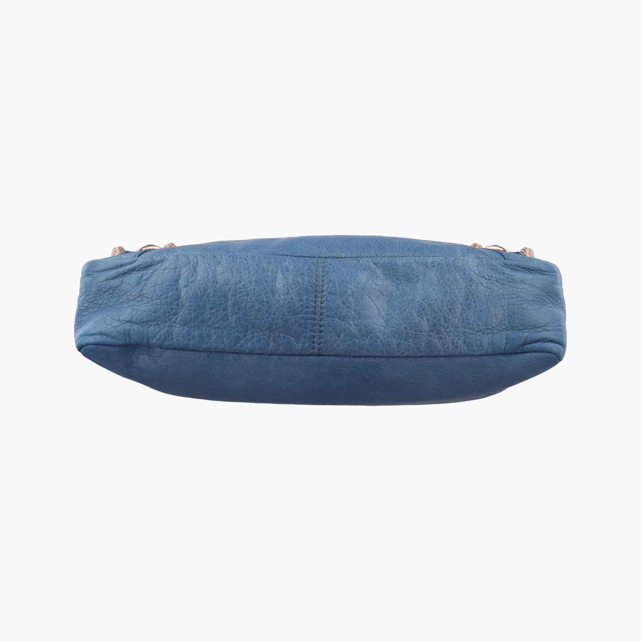 Pre-owned Balenciaga Giant City Blue Lambskin  shoulderbag | stylenewstar