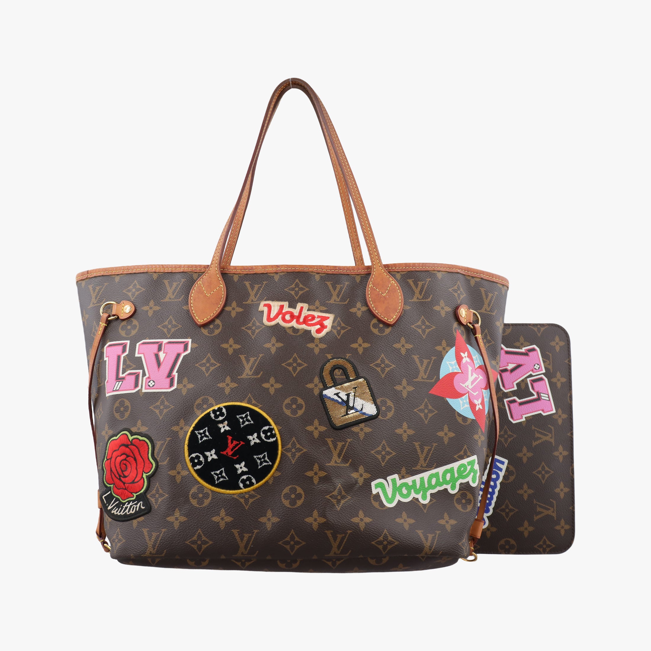 Secondhand Louis Vuitton Neverfull MM brown×multi Monogram Canvas M43988 shoulderbag | stylenewstar