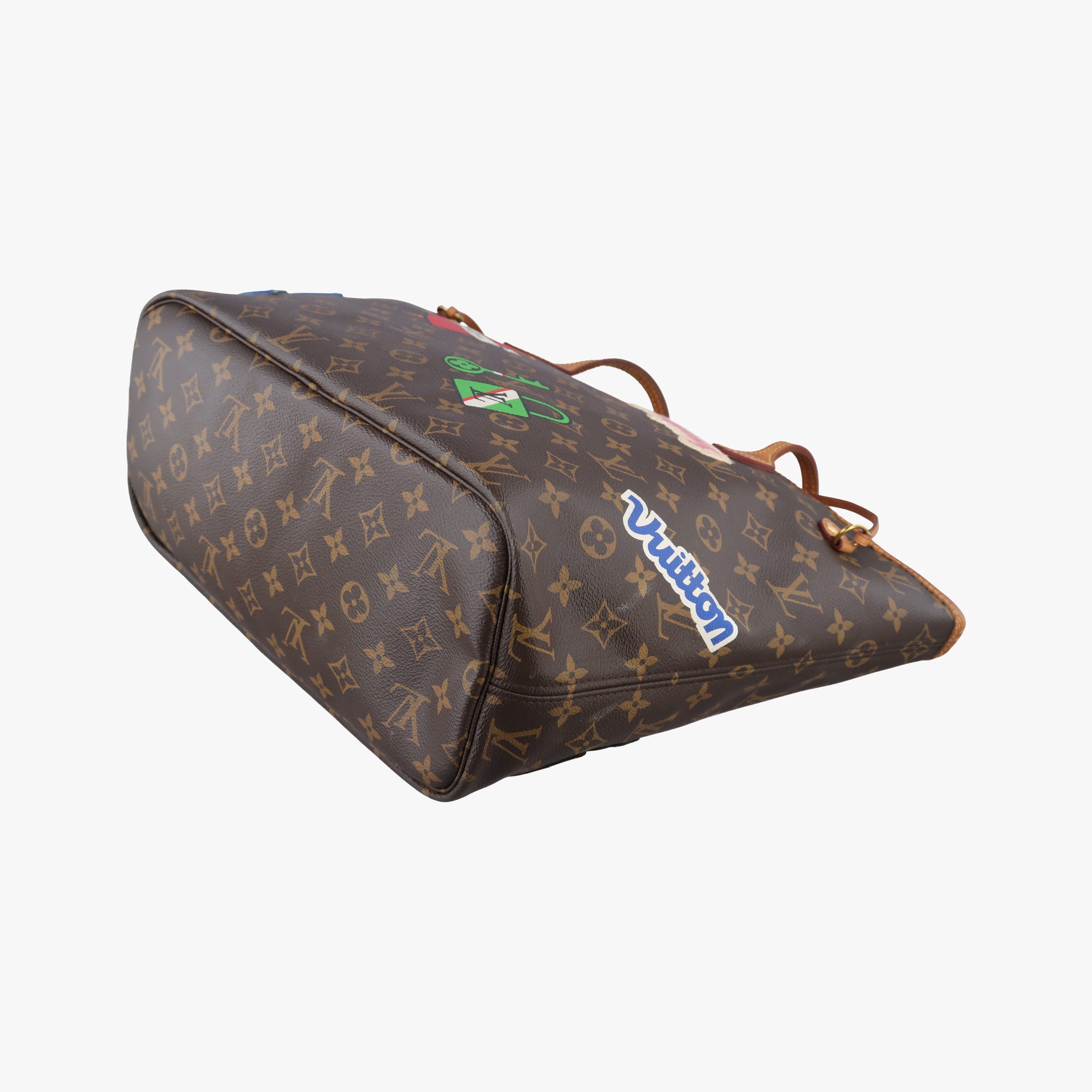 Secondhand Louis Vuitton Neverfull MM brown×multi Monogram Canvas M43988 shoulderbag | stylenewstar