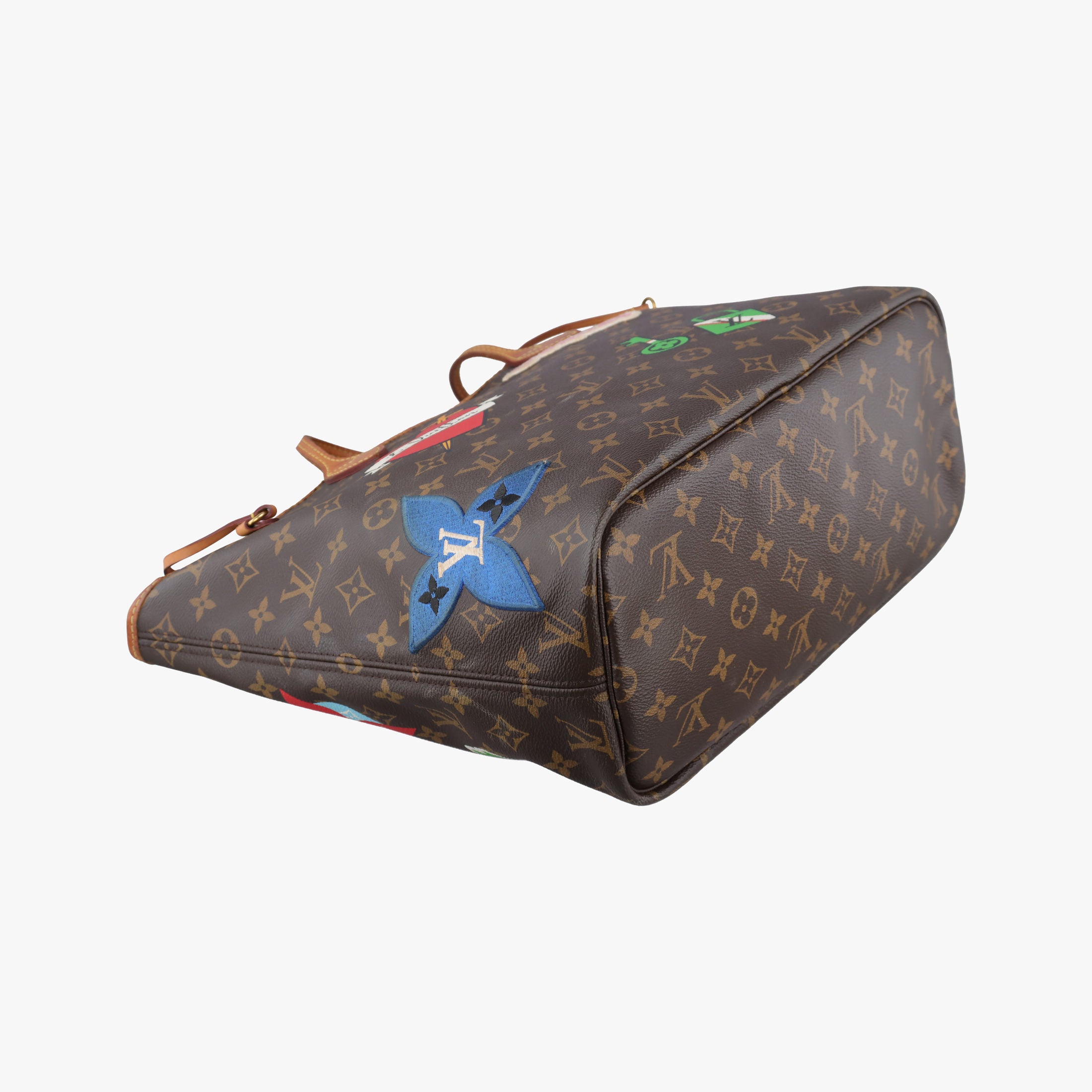 Secondhand Louis Vuitton Neverfull MM brown×multi Monogram Canvas M43988 shoulderbag | stylenewstar