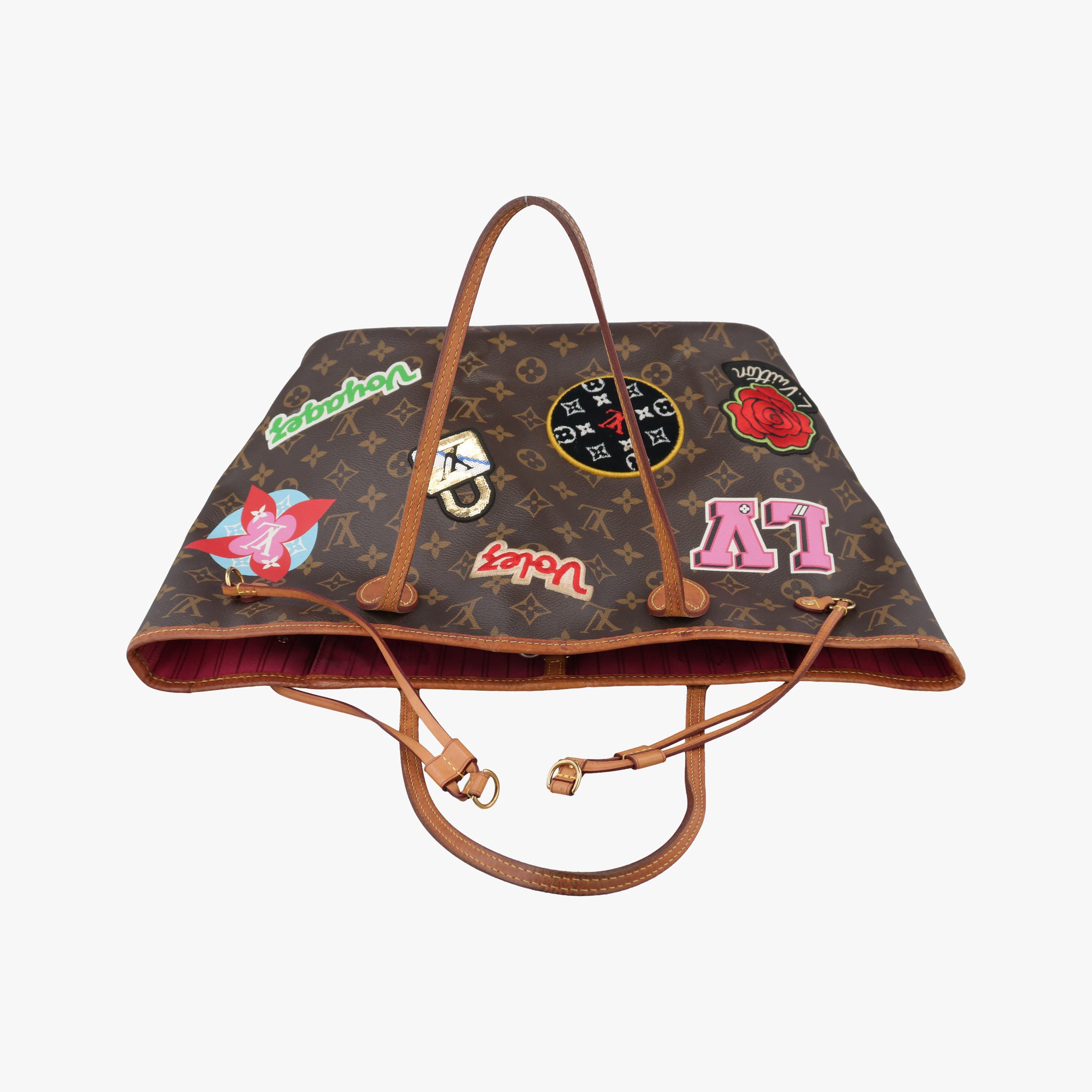 Secondhand Louis Vuitton Neverfull MM brown×multi Monogram Canvas M43988 shoulderbag | stylenewstar