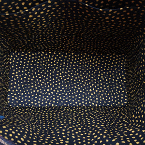 Pre-owned Louis Vuitton Dot Infinity Lockit MM Yayoi Kusama Jaune×Black Vernis M91398 handbag | stylenewstar