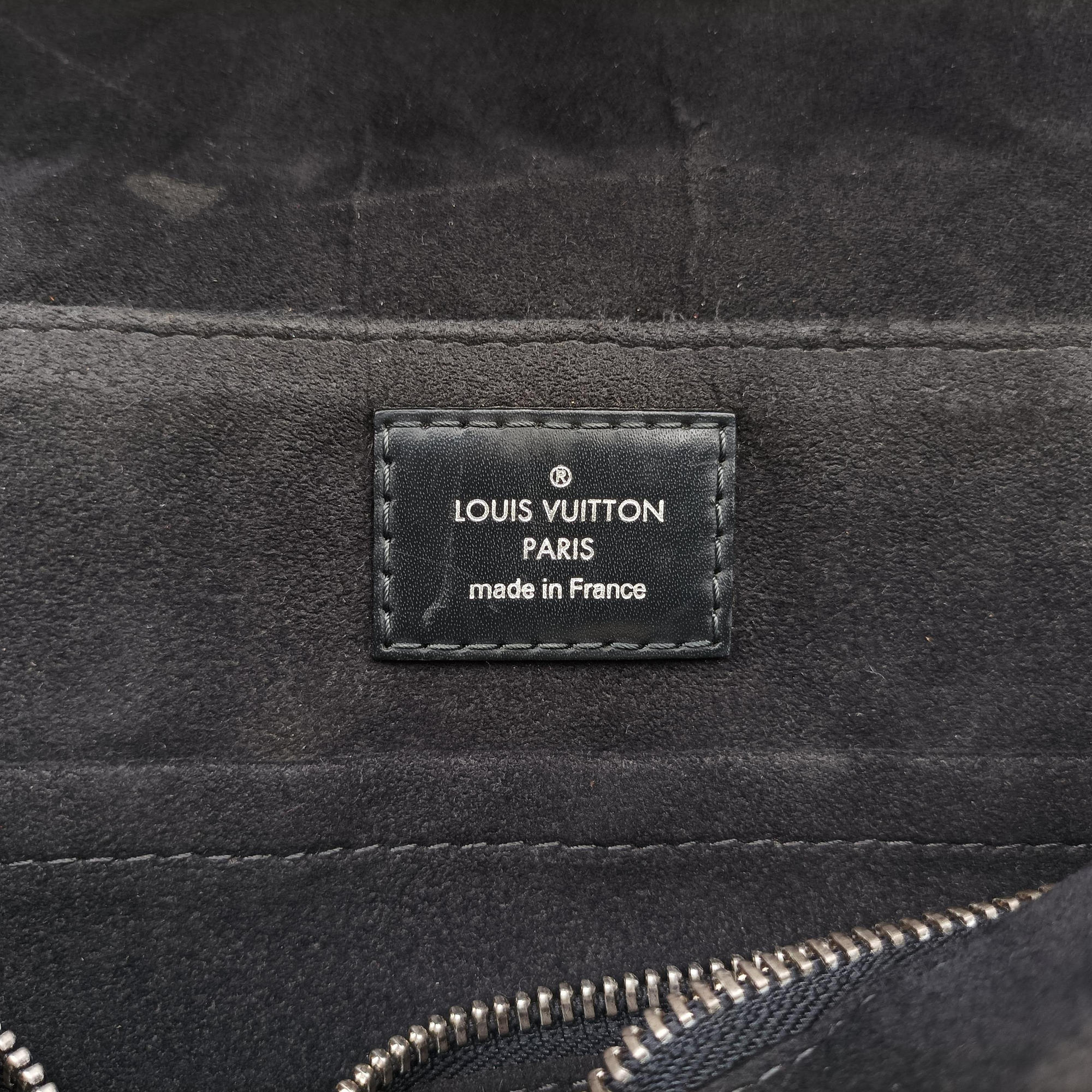 Pre-owned Louis Vuitton Newport Messenger PM black×navy Damier Cobalt N41587 shoulderbag | stylenewstar