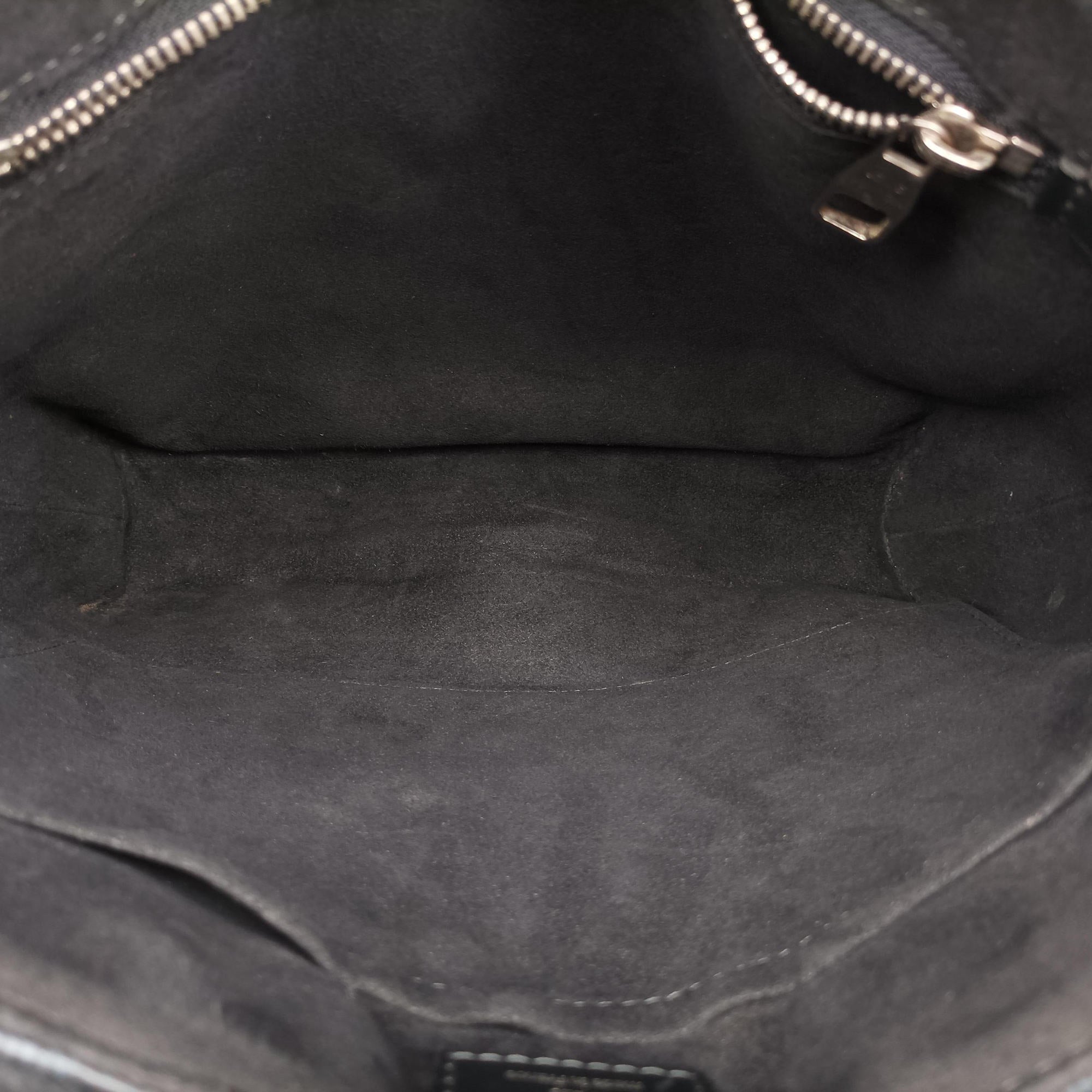 Pre-owned Louis Vuitton Newport Messenger PM black×navy Damier Cobalt N41587 shoulderbag | stylenewstar