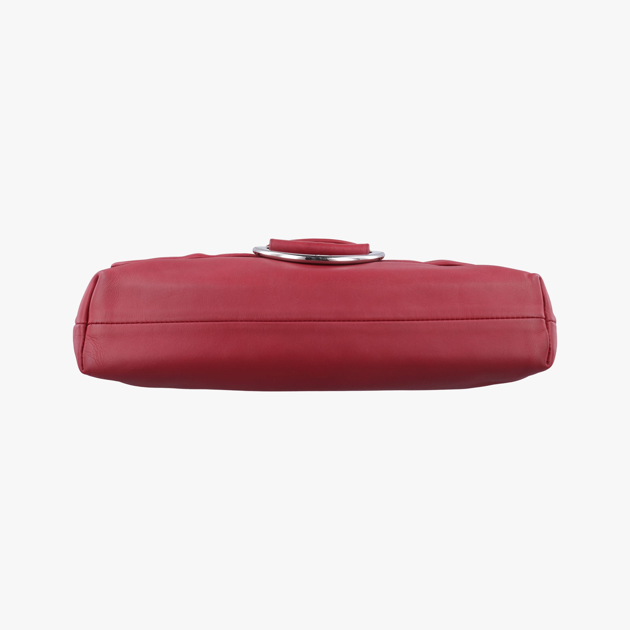 Pre-owned Christian Dior Demi Lune Burgundy Leather  shoulderbag | stylenewstar