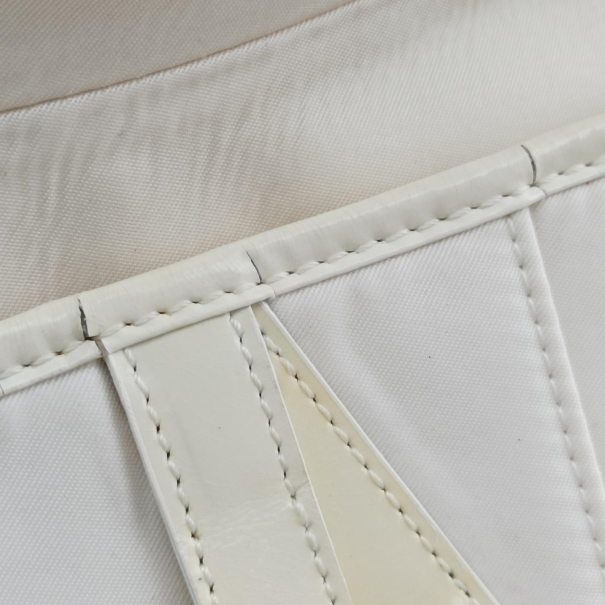 Pre-owned Christian Dior Saddle White Nylon × Leather  shoulderbag | stylenewstar