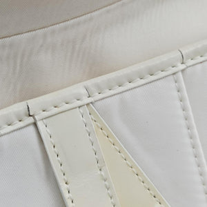 Pre-owned Christian Dior Saddle White Nylon × Leather  shoulderbag | stylenewstar
