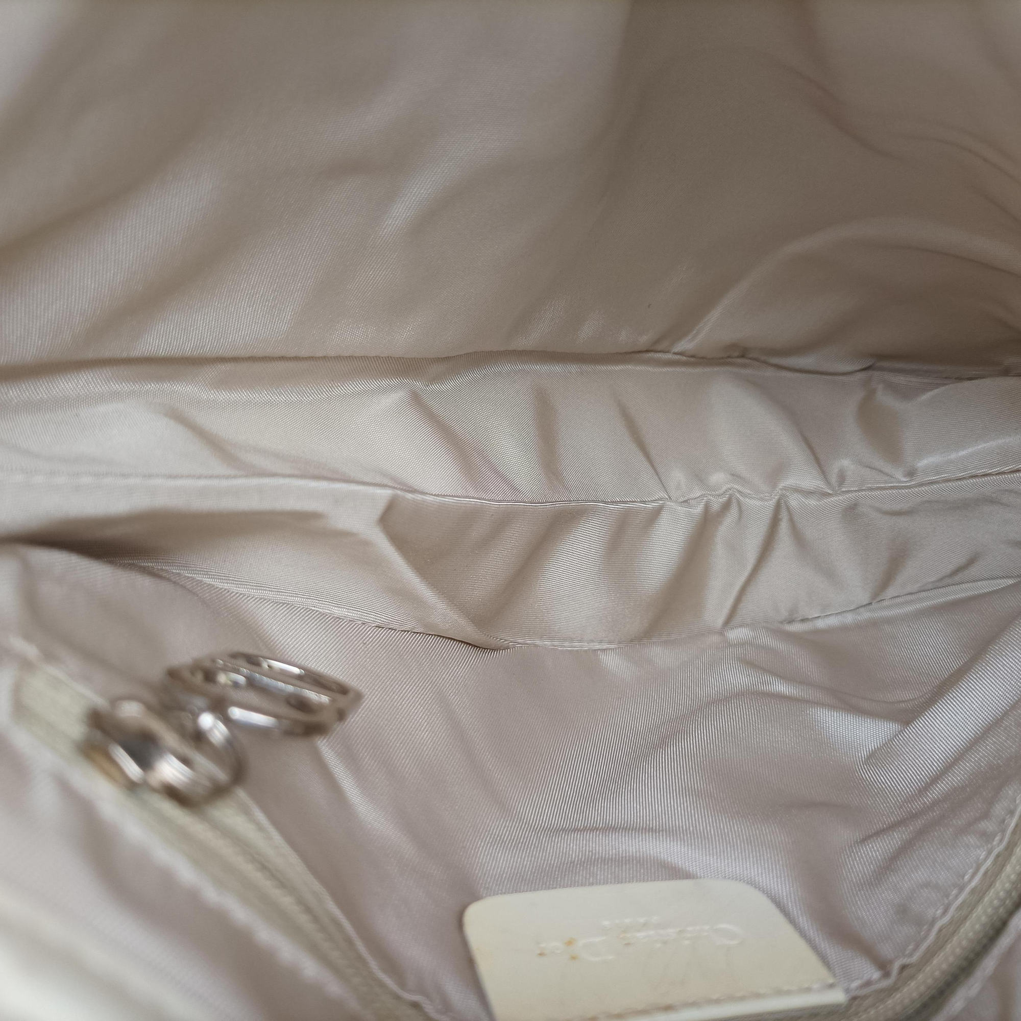 Pre-owned Christian Dior Saddle White Nylon × Leather  shoulderbag | stylenewstar