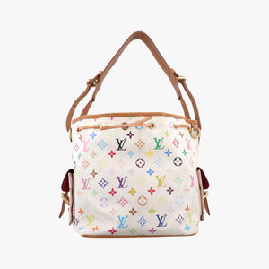 Vintage Louis Vuitton Petit NOe white Monogram Multicolor M42229 shoulderbag | stylenewstar