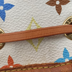 Vintage Louis Vuitton Petit NOe white Monogram Multicolor M42229 shoulderbag | stylenewstar