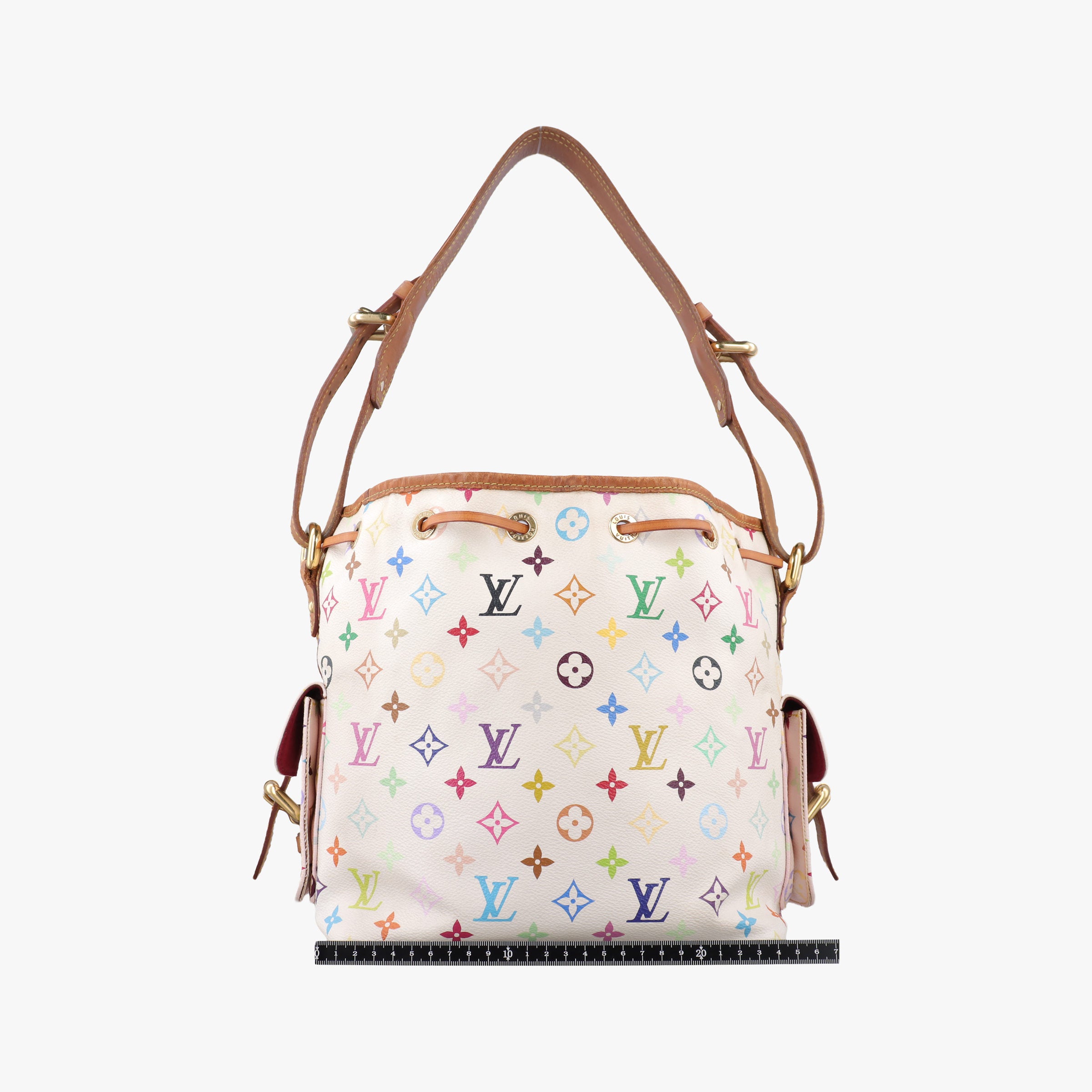 Vintage Louis Vuitton Petit NOe white Monogram Multicolor M42229 shoulderbag | stylenewstar