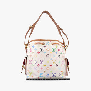 Vintage Louis Vuitton Petit NOe white Monogram Multicolor M42229 shoulderbag | stylenewstar