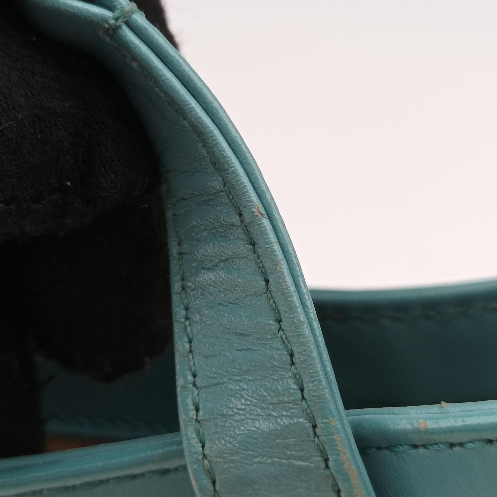 Secondhand Gucci JACKIE 1961 Blue Leather 637091 shoulderbag | stylenewstar
