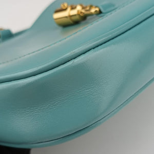 Secondhand Gucci JACKIE 1961 Blue Leather 637091 shoulderbag | stylenewstar