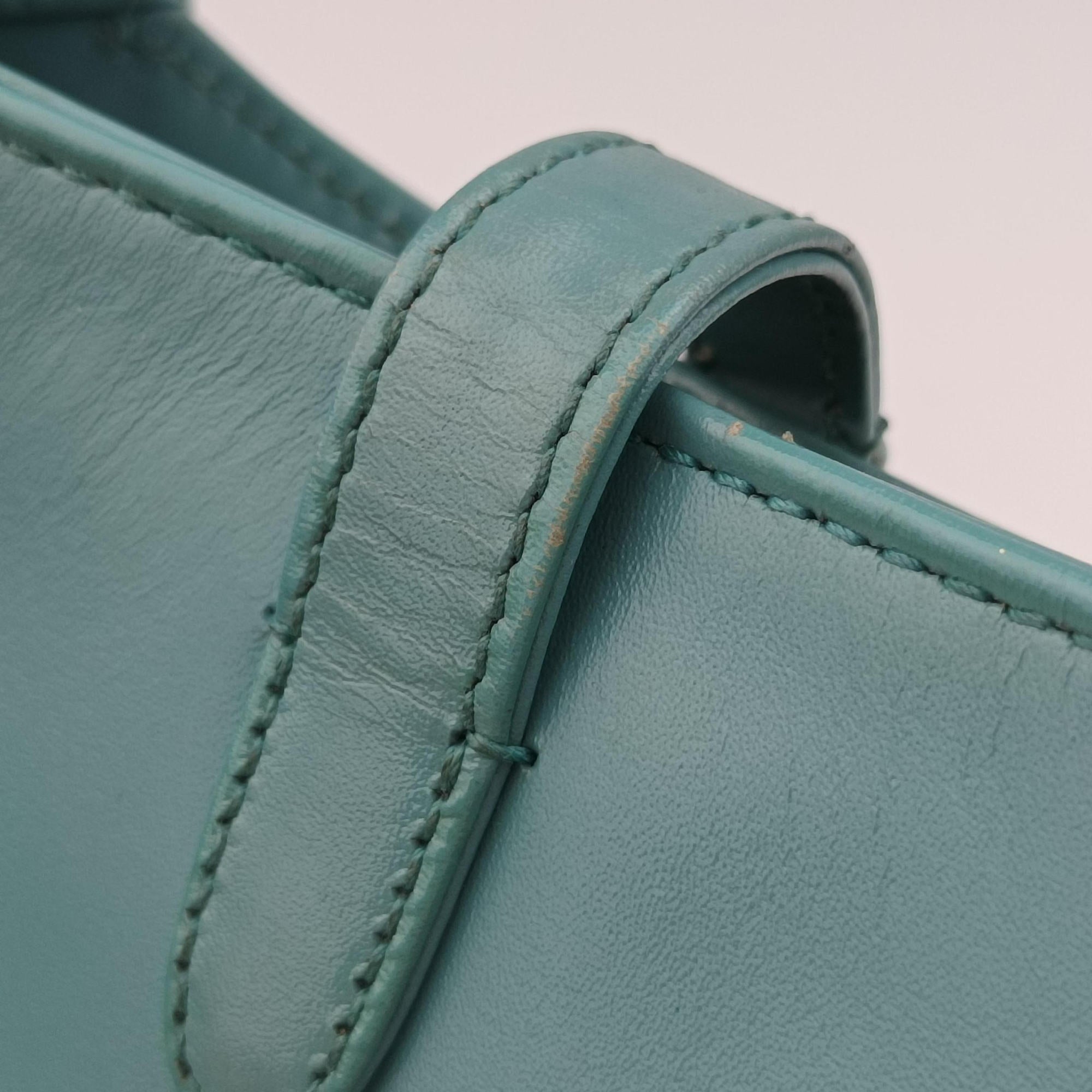 Secondhand Gucci JACKIE 1961 Blue Leather 637091 shoulderbag | stylenewstar