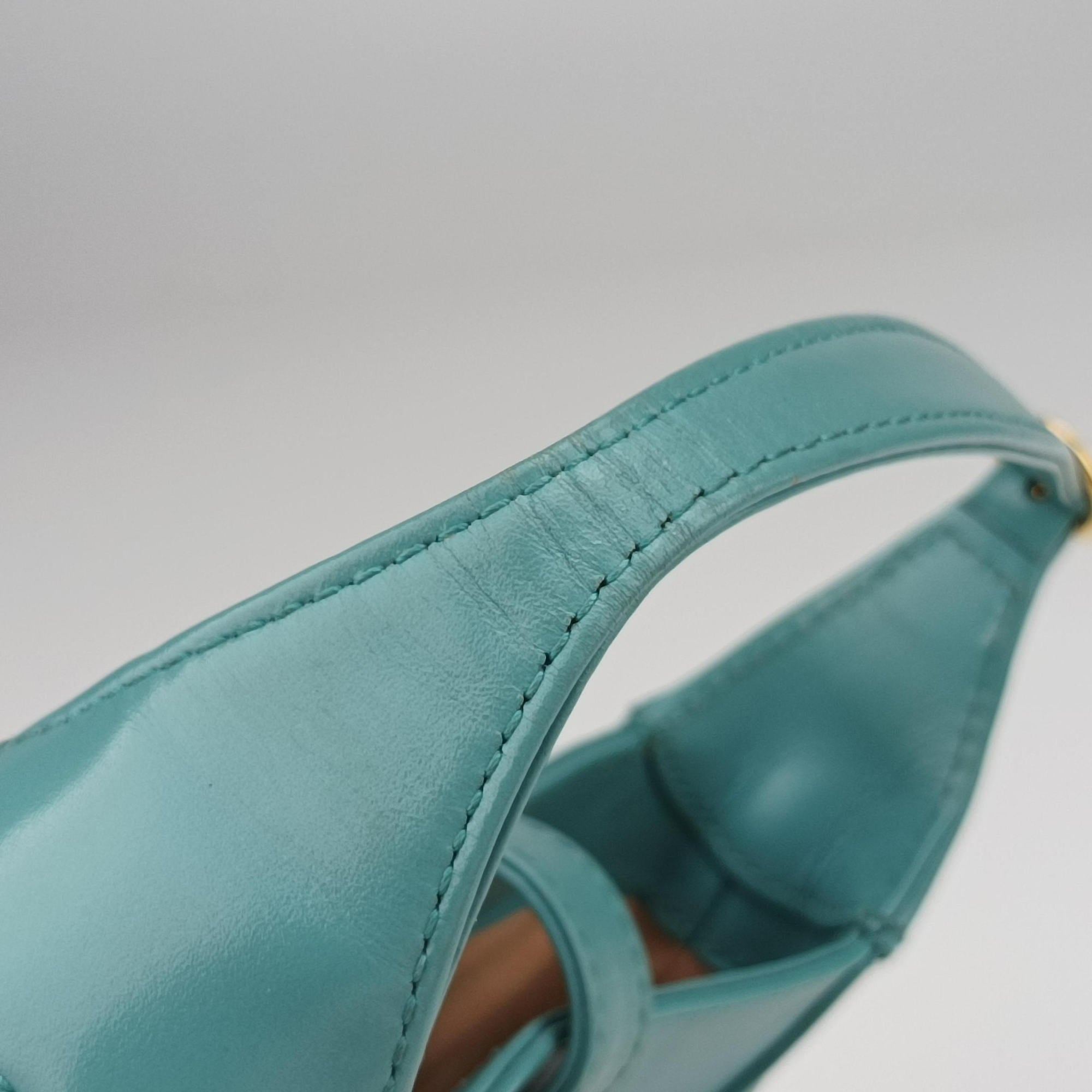 Secondhand Gucci JACKIE 1961 Blue Leather 637091 shoulderbag | stylenewstar