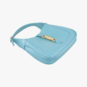 Secondhand Gucci JACKIE 1961 Blue Leather 637091 shoulderbag | stylenewstar